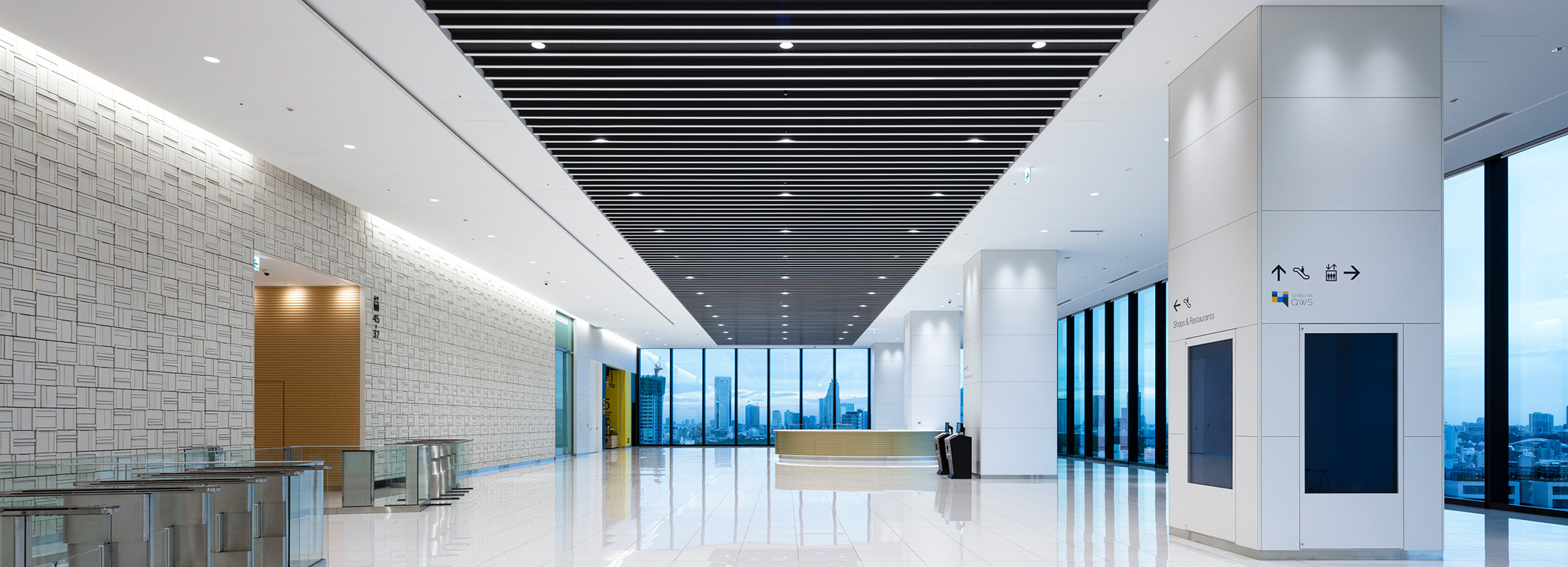 渋谷スクランブルスクエアエントランスから39階オフィスへの案内図